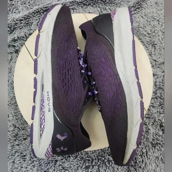 Under Armour HOVR Sonic 3 Womens Size 9.5 Shoes Purple White Running Sneakers - Picture 5 of 9